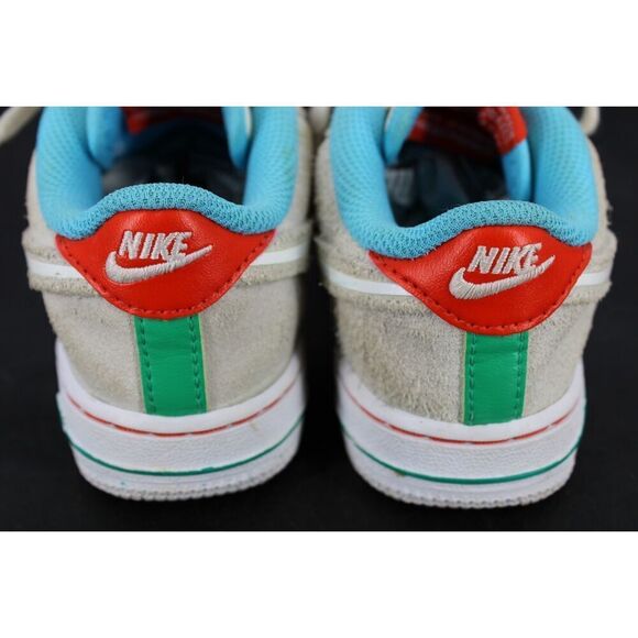 8.5c Kids Nike Air Force 1 LV8 2 BT Pale Ivory White-Picante Red FQ8352 110 - Picture 8 of 11